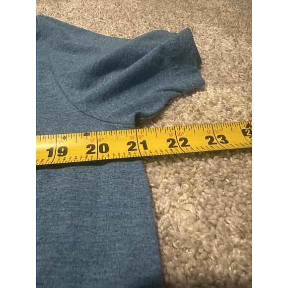 L.L.Bean Men’s M Slightly Fitted Graphic T-Shirt Blue Outdoor Canoe Kayak Tee - Picture 4 of 6